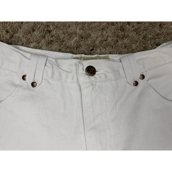 L.E.I. Vintage Cream White Shorts Mid Rise Y2k 90s Basic Casual Sz 28” - Picture 6 of 9